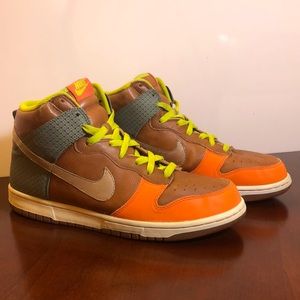 2007 Nike Dunk High Premium Orange Blaze